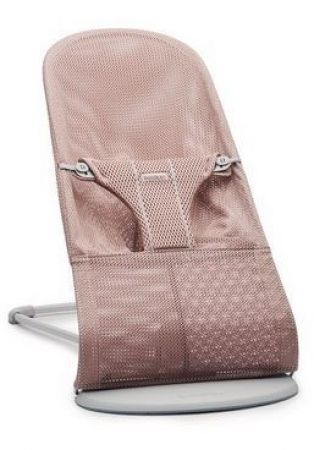 BabyBjörn lehátko Bouncer BLISS Mesh-Dusty pink 