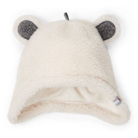 Lodger Hatter Teddy, čepice-Off White 3-6m