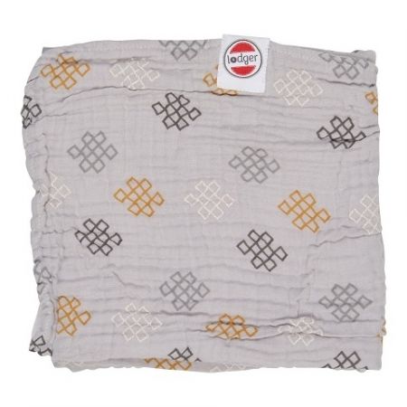 Lodger Dreamer Muslin deka 120x120cm-Knot Xandu Mist