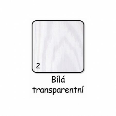 Puppolina skříň Olina-transparentní bílá