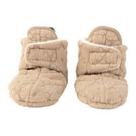 Lodger Slipper Folklore Fleece Beige 6 - 12 měsíců