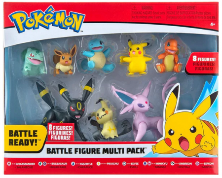 JAZWARES Pokémon figurky multipack (8-pack)