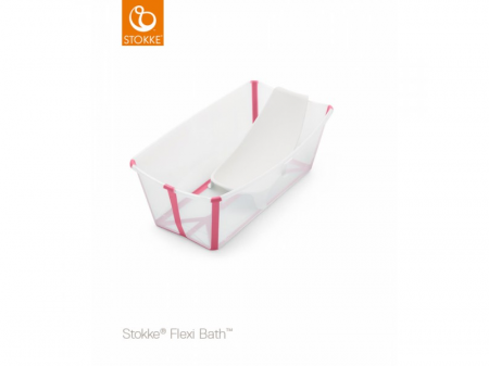 STOKKE Flexi Bath Bundle, Transparent Pink