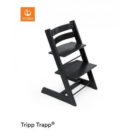 STOKKE Tripp Trapp Chair + Baby Set ZDARMA, Black