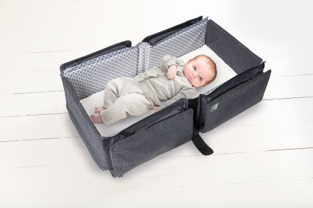 Baby travel přebalovací a přenosná taška, Grey (Grey)