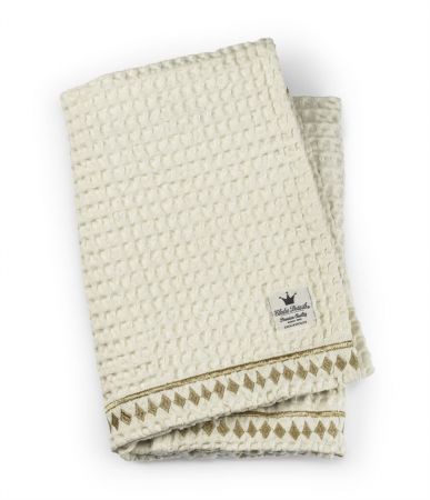 Organic Waffle Blanket Vanilla White