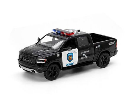 Auto Dodge RAM 1500 policejní auto 13 cm 1:46 kov zpětný chod