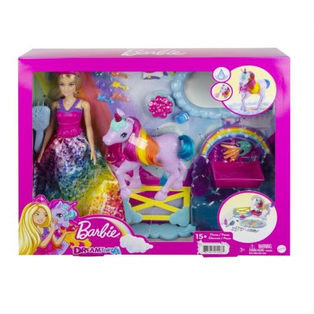 MATTEL - Barbie Princezna A Duhový Jednorožec Herní Set