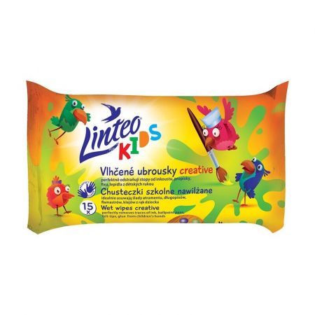 LINTEO - Dětské vlhčené ubrousky Baby Kids 15 ks