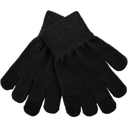 Mikk-Line Mikk - Line dětské vlněné rukavice 93002 Black NL: 8 - 12 let Vlna