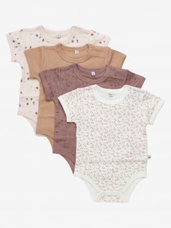 Pippi kojenecké body s krátkým rukávem OEKO - TEX set 4 ks 3820 - 433 Velikost: 104 OEKO - TEX