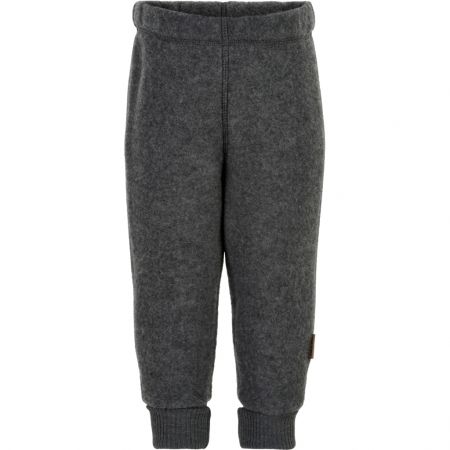 Mikk-Line dětské vlněné merino kalhoty Anthracite Melange 50004 Velikost: 98 Merino vlna