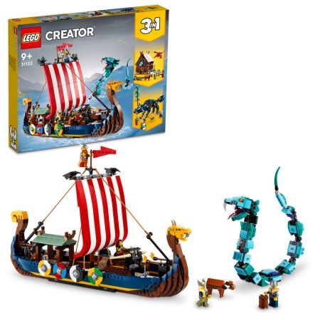LEGO - Creator 31132 Vikingská loď a mořský had