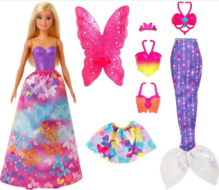 Mattel Barbie panenka a pohádkové doplňky 