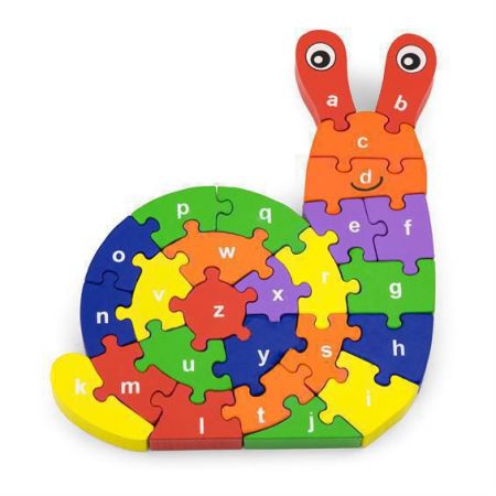 Viga 3D Puzzle - Šnek s písmenky