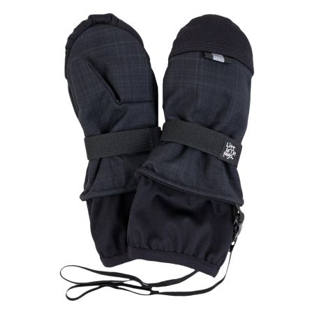 černé zimní softshellové rukavice - věk 3+