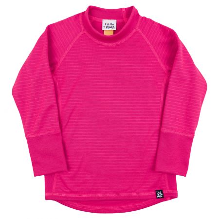 růžové termolite tričko se stojáčkem - 5-7 let
