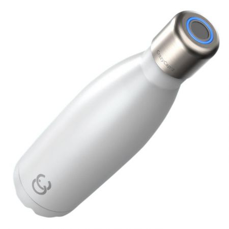Crazy Cap Bottle 0,5 l + UV Water Purifier - White