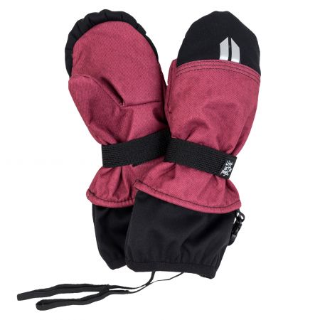 tmavě růžové softshellové rukavice  - věk 6+