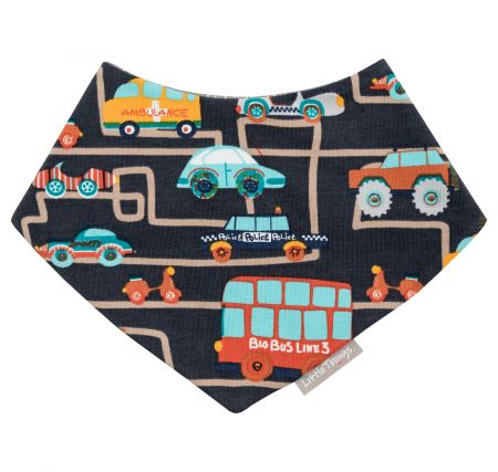 bavlněný šátek na krk s potiskem autíček - uni