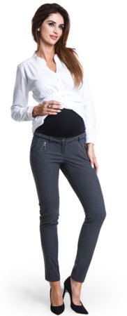 těhotenské kalhoty Lady grey pants - M