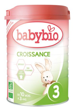 Babybio růstové mléko Croissance od 10. měsíce 900g