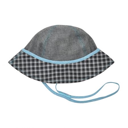 chlapecký plátěný klobouček s tkaničkou - 3