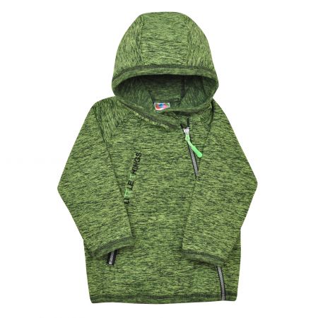 zelená sportovní bunda s kapucí - 98-104