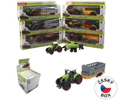 MADE - Traktor s přívěsem 27 cm, Mix Produktů