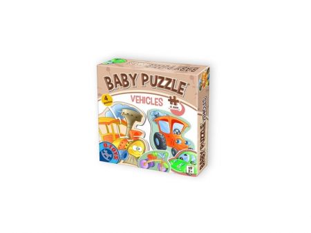 MADE - DTOYS Puzzle Baby - dopravní prostředky ,4 ks