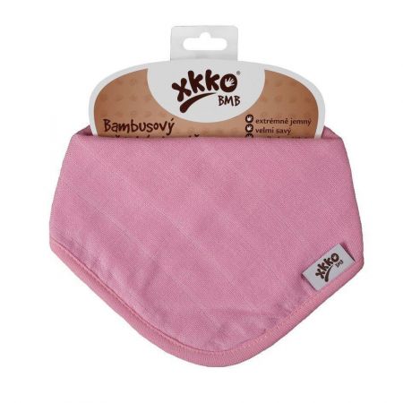 Kikko Bambusový dětský slintáček/šátek Baby Pink