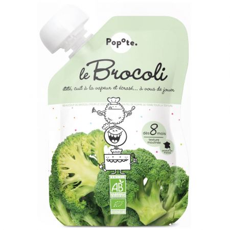 POPOTE POPOTE Kapsička bio brokolice 120 g, 8+