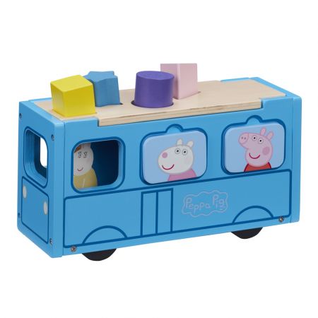 PEPPAPIG PEPPA PIG Autobus dřevěný vkládačka