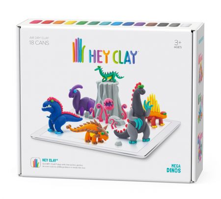 HEYCLAY HEY CLAY Mega Dinosauři plastelínová sada