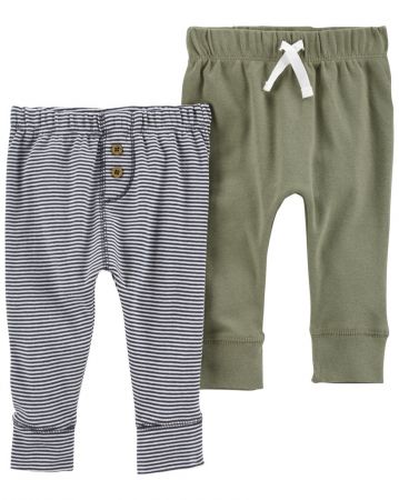 CARTERS CARTER'S Tepláky Green&Stripes kluk LBB 2ks 3m