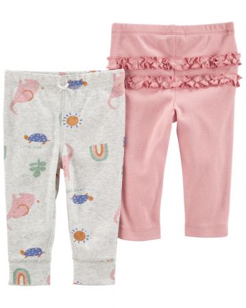 CARTERS CARTER'S Tepláky Pink&Grey holka LBB 2ks 9m