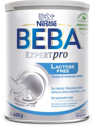 BEBA BEBA EXPERTpro Lactose Free Výživa mléčná počáteční 400 g,  0m+