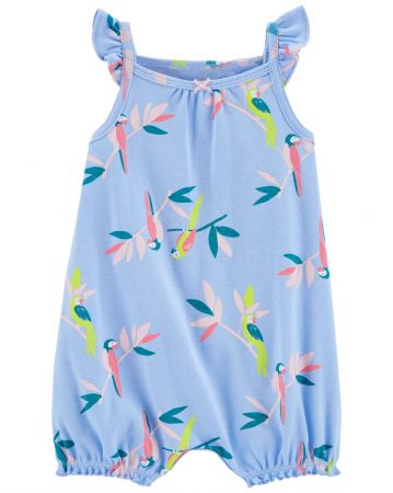 CARTERS CARTER'S Overal letní Blue Bird holka 9m