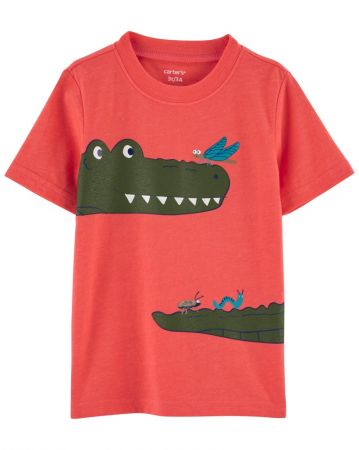 CARTERS CARTER'S Triko krátký rukáv Red Alligator kluk 6m