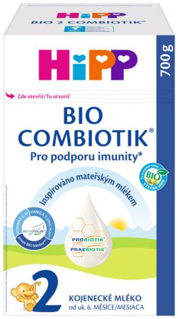 HIPP HiPP 2 BIO Combiotik pokračovací mléčná kojenecká výživa , od uk. 6. měsíce, 700 g