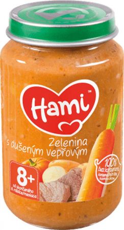 HAMI HAMI Mrkev, brambory, vepřová kýta (200 g) - masozeleninový příkrm