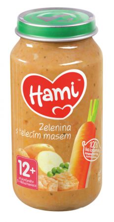HAMI HAMI Roláda - zelenina a telecí maso (250 g) - maso-zeleninový příkrm