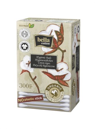 Bella BELLA Tyčinky hygienické - papírové BIO Cotton 300 ks