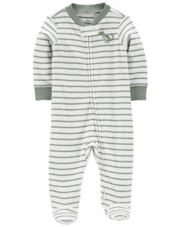 CARTERS CARTER'S Overal na zip Sleep&Play Stripe Dino chlapec NB/ vel. 56