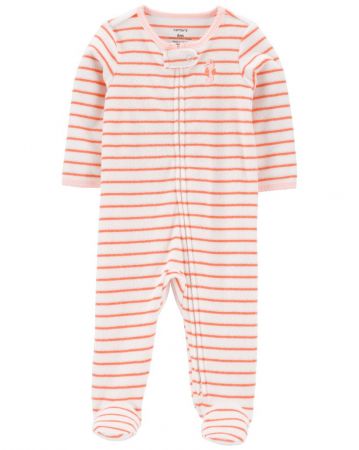 CARTERS CARTER'S Overal na zip Sleep&Play Stripe Seahorse holka NB/ vel. 56