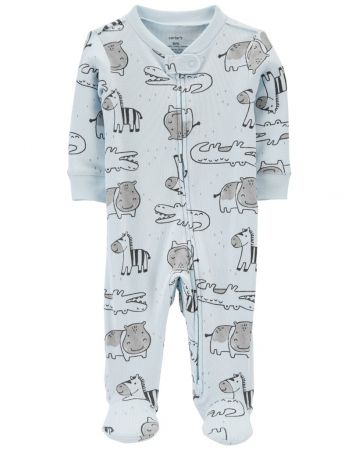 CARTERS CARTER'S Overal na zip Sleep&Play Blue Safari chlapec PRE/vel. 46