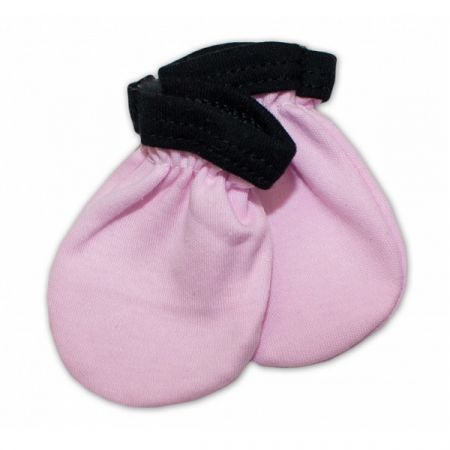 BABY NELLYS kojenecké rukavičky LITTLE PRINCESS Růžová
