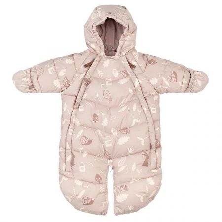 LEOKID overal BABY OVERALL Pink Forest vel. 3-9m