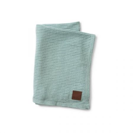 ELODIE DETAILS pletená deka CELLULAR BLANKET Aqua Turquoise