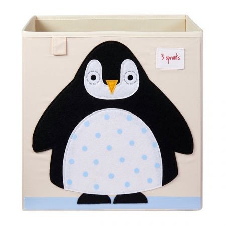 3 SPROUTS úložný box Penguin Black